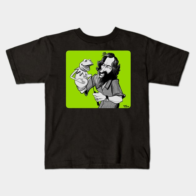 Kermit and Jim Kids T-Shirt by Durkinworks